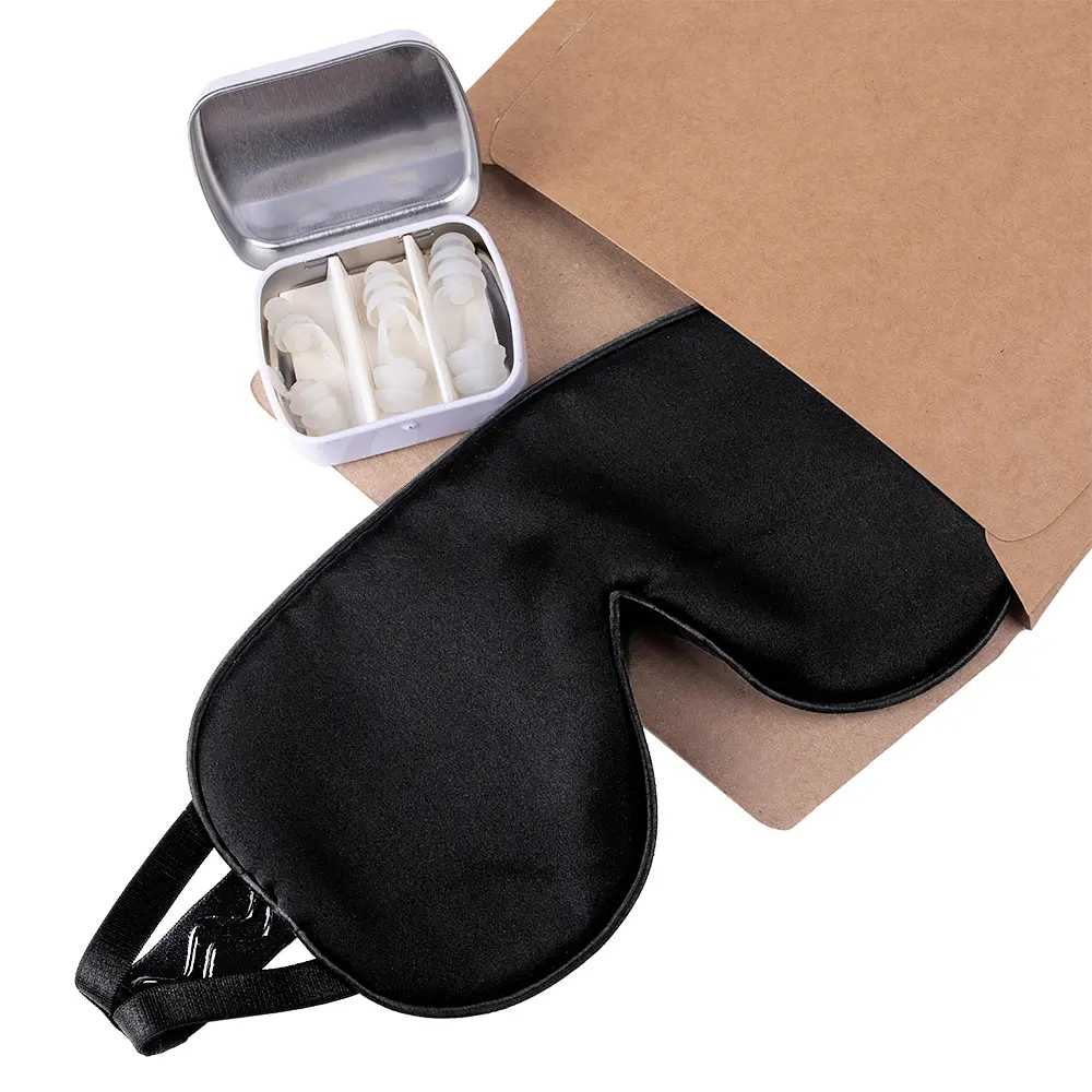 Подарочный набор беруши для сна Kokon Universe + маска для сна Чумацький Шлях шелк черная (1249-02) - фото 2