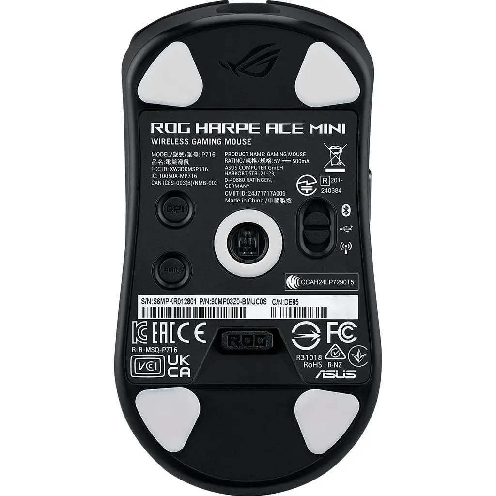 Миша Asus ROG Harpe Ace Mini Wireless Black (90MP03Z0-BMUA00) [116834] - фото 8