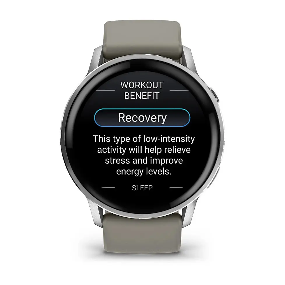 Смарт-годинник Garmin Venu 4 45mm Silver Bezel with Silver Gray Silicone Band (010-03014-01) - фото 3