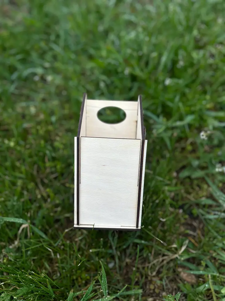 Іменна дерев'яна скринька для шкільного приладдя з зірочкою 13х18х9 см - фото 4