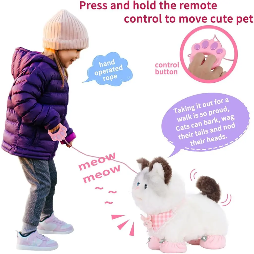 Інтерактивна м'яка іграшка AiDA Cute Cat (AD933-87E) - фото 14