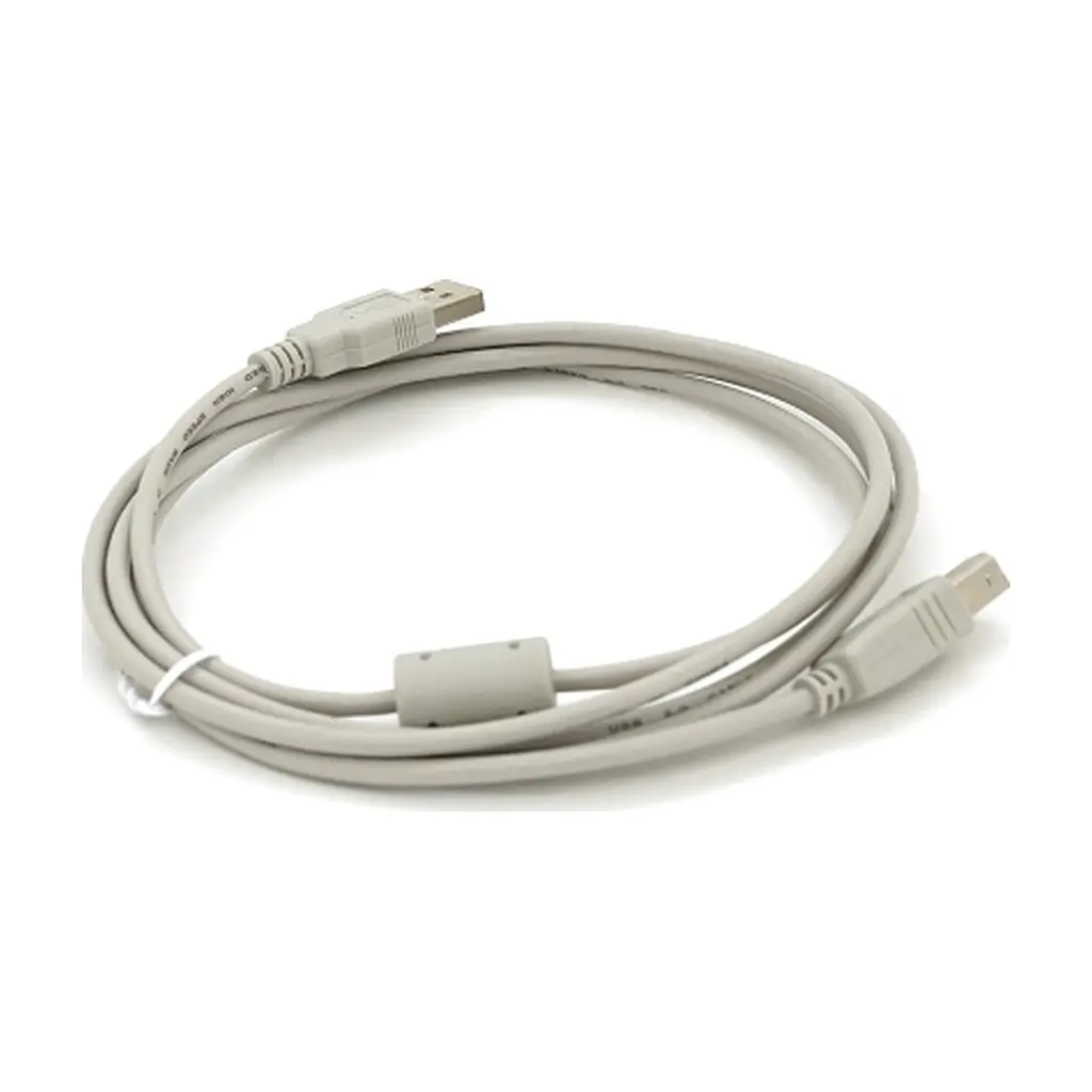 Кабель для принтера USB 2.0 AM/BM 1.8m ferrite white Voltronic (YT-AM/BM-1.8W) - фото 2
