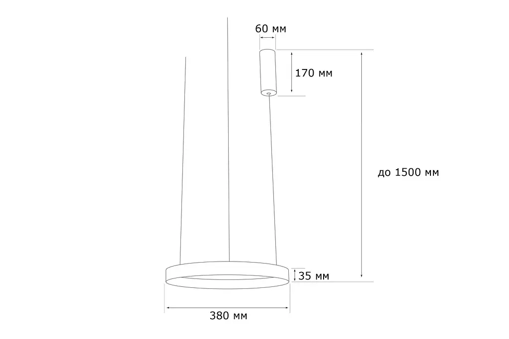 Підвісний світильник MJ-Light RING 38 30W 4000K SBK 11001 - фото 4