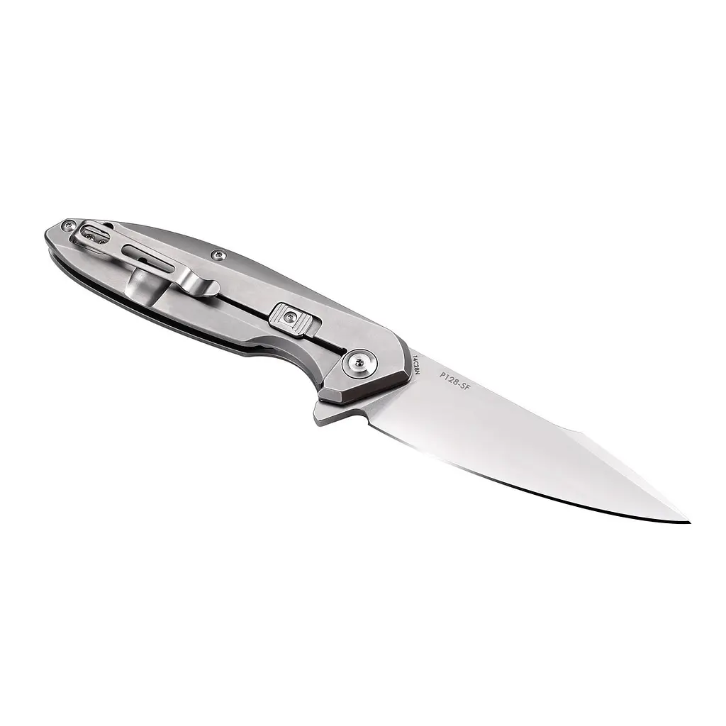 Ніж складаний туристичний Ruike P128-SF, (9.3 см) 14C28N / 3cr14n сірий - фото 2