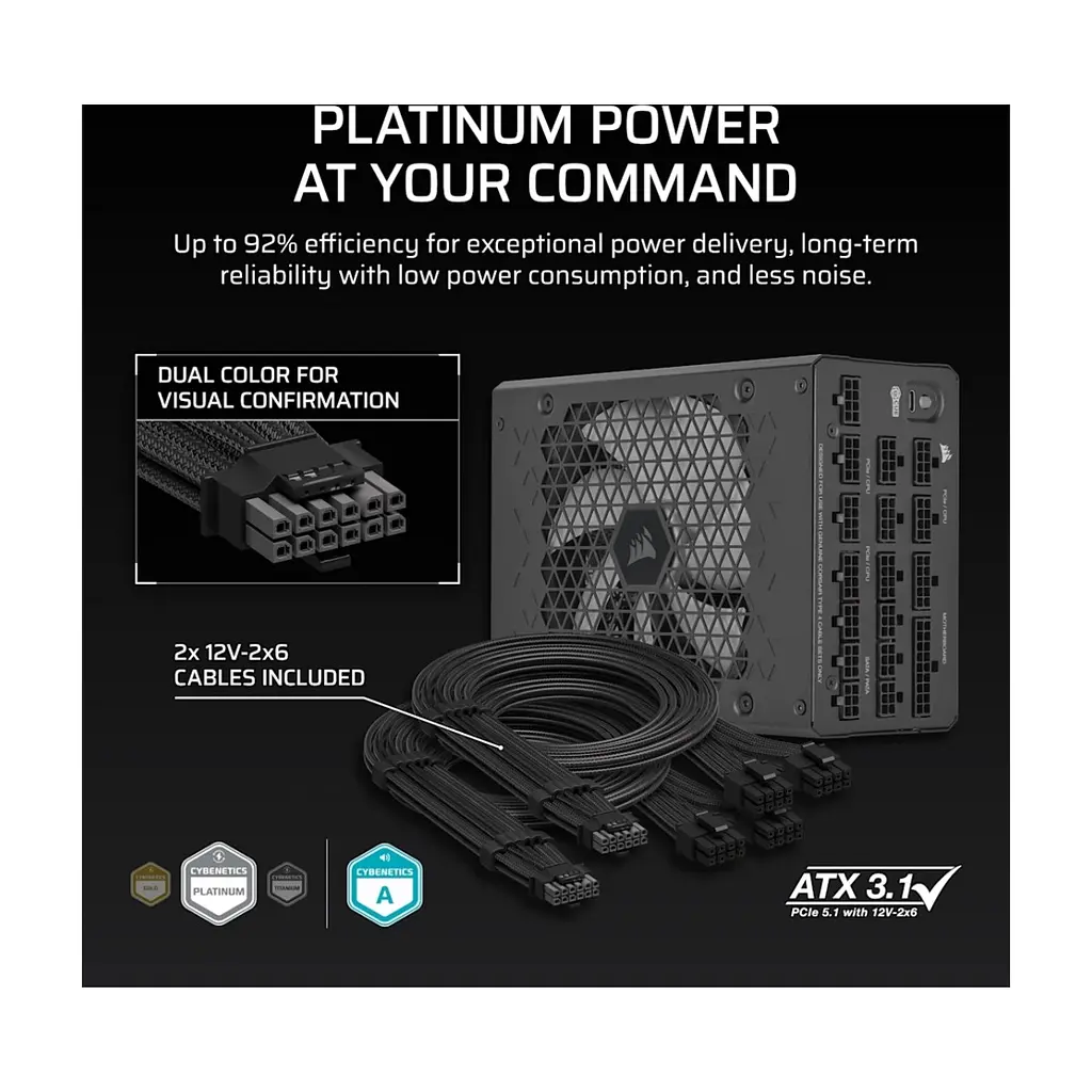 Блок живлення Corsair 1200W HX1200i (CP-9020307-EU) - фото 9
