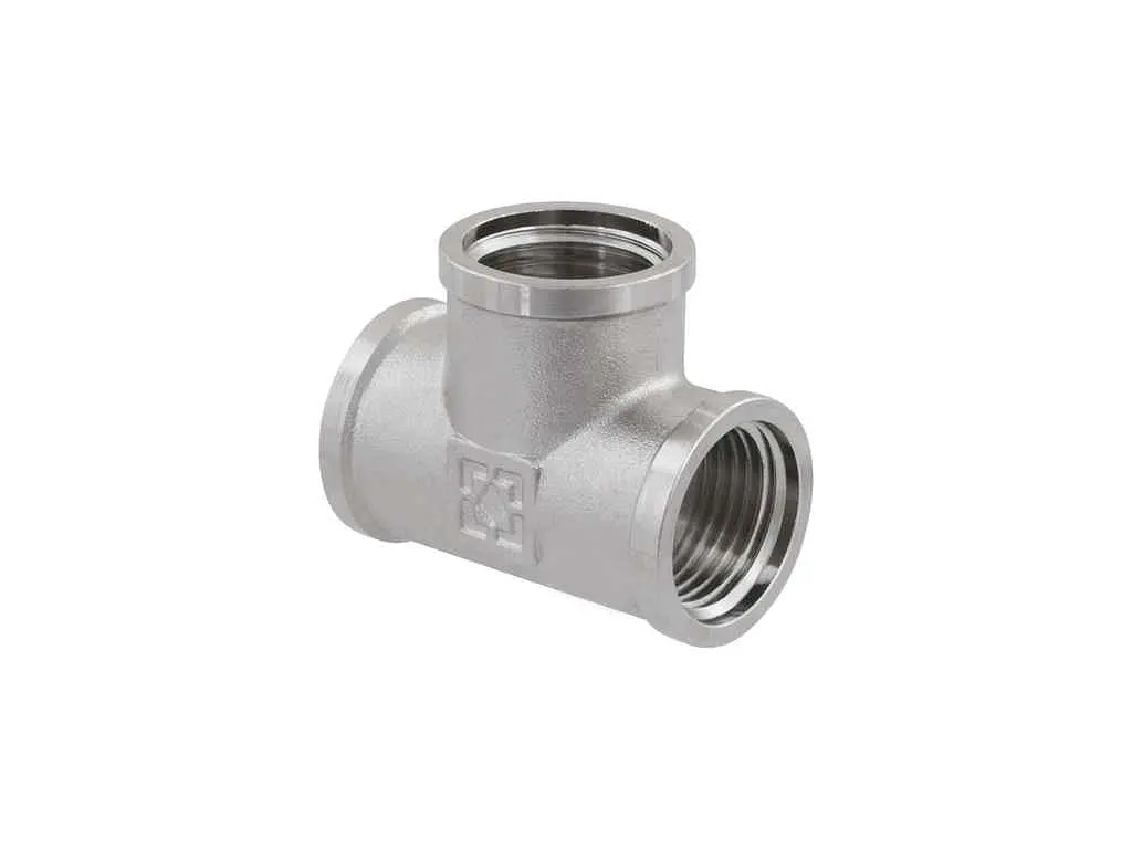 Трійник RAFTEC 1/2" латунь, ВВВ, DN15, нікель, T01 - фото 4