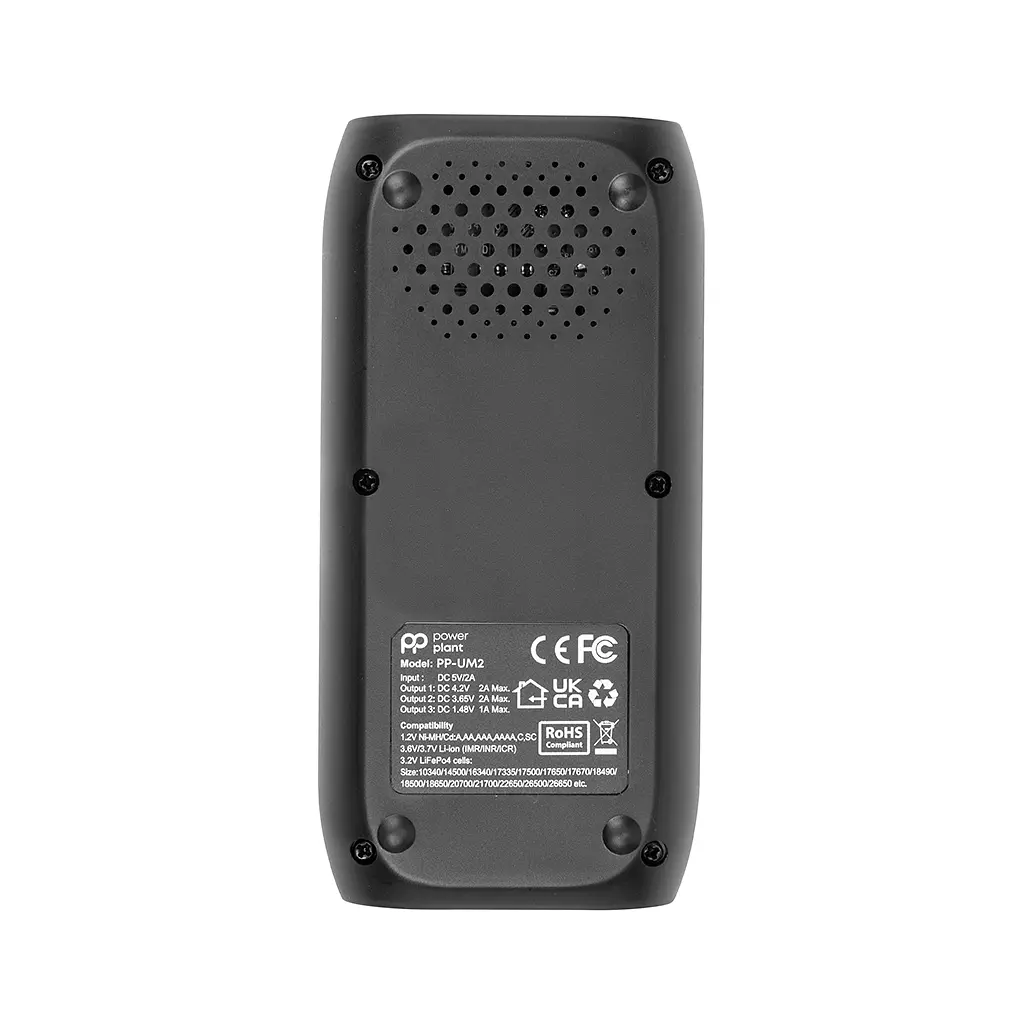 Зарядний пристрій для акумуляторів PowerPlant PP-UM2 (Ni-Mh, Ni-Cd, Li-ion, LiFePO4 / input DC 5V/2A) (AA620180) - фото 3