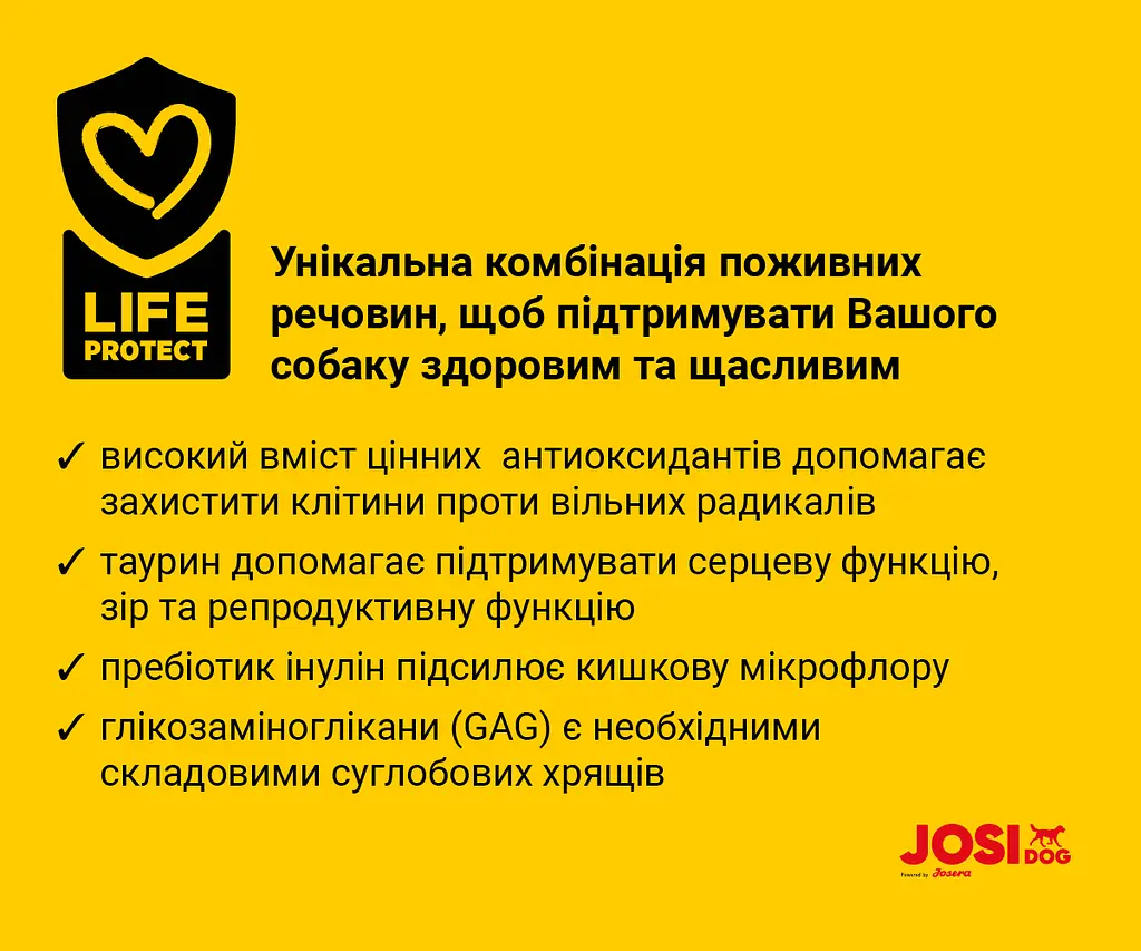 Сухий корм для активних собак Josera JosiDog Active Adult, з м'ясом домашньої птиці, 0,9 кг - фото 2