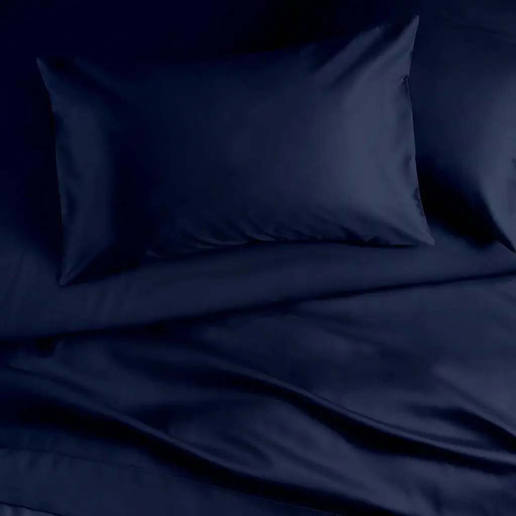 Підковдра Cosas сатин Dark Blue Satin полуторна160х220 см (Сатин_Синий_160P) - фото 4