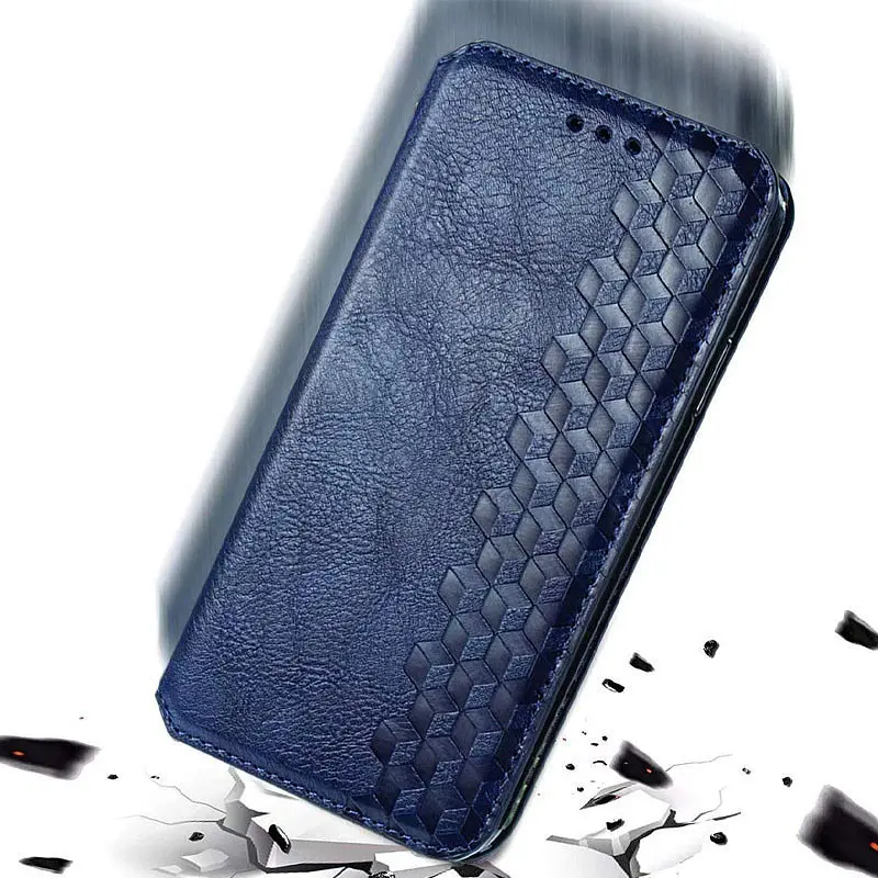 Кожаный чехол-книжка GETMAN Cubic (PU) для Samsung Galaxy A53 5G Синий - фото 5