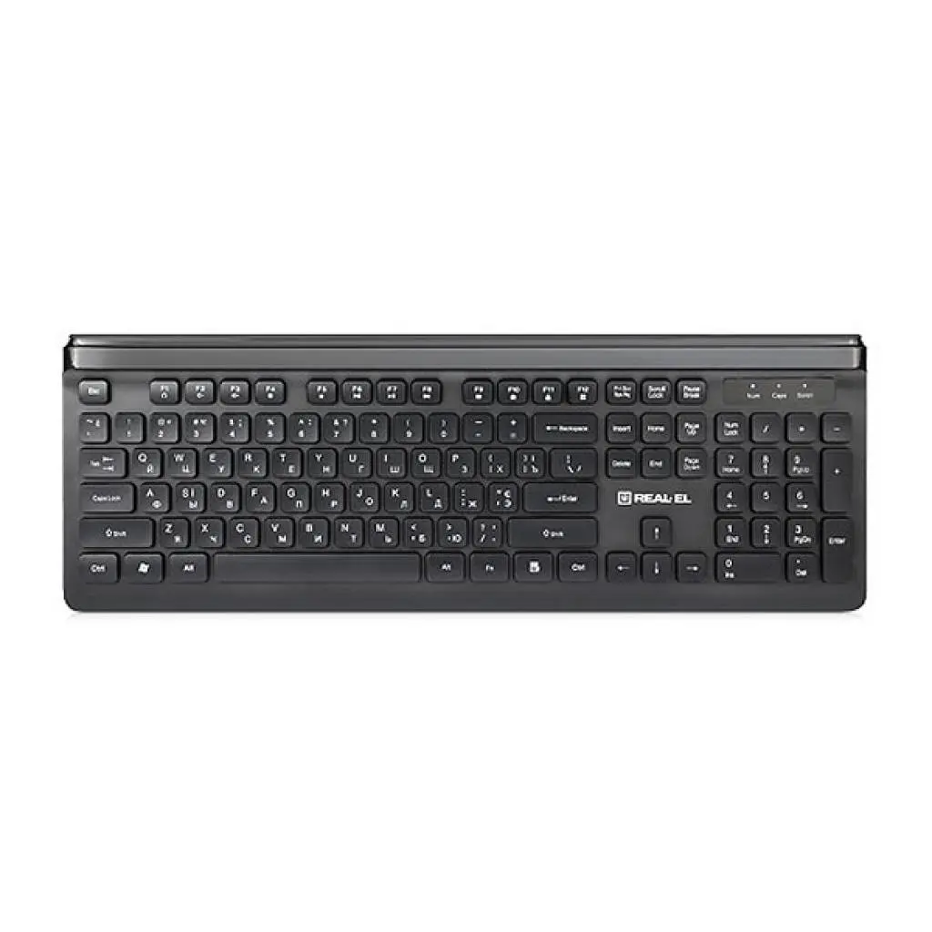 Клавіатура REAL-EL 7085 Comfort Black - фото 3