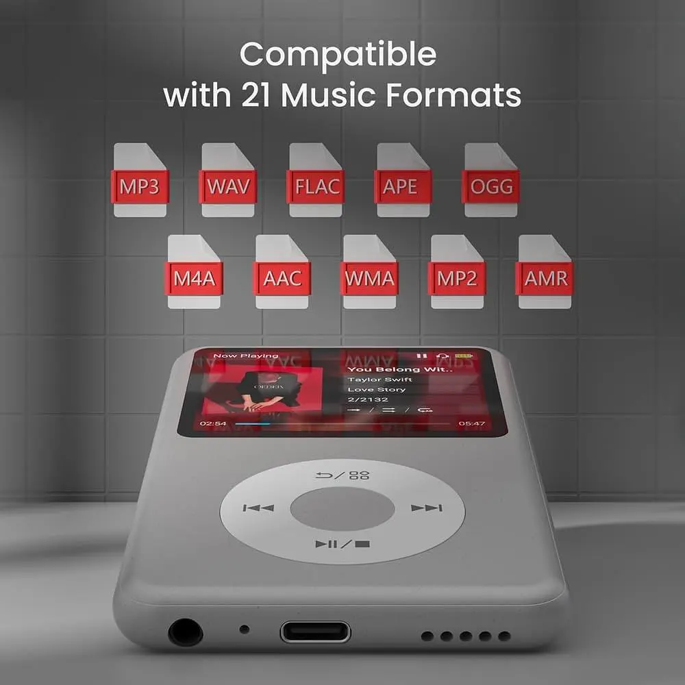 MP3-плеєр 128 GB з Bluetooth Innioasis Y1 Silver - фото 6