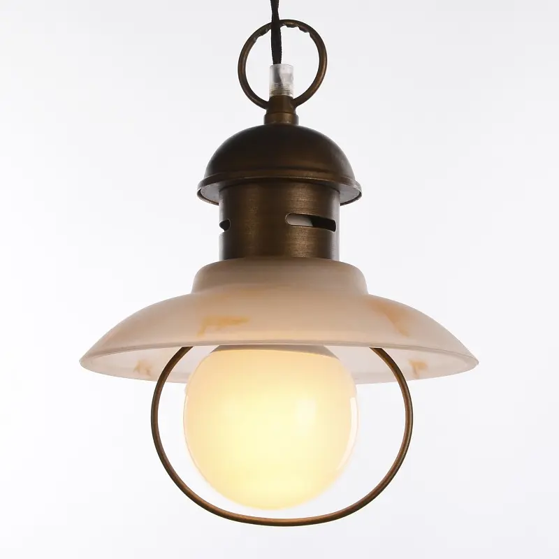 Люстра Brille подвесная лофт в спальню E27 60W BZ (ELVIS-004S/1) - фото 2