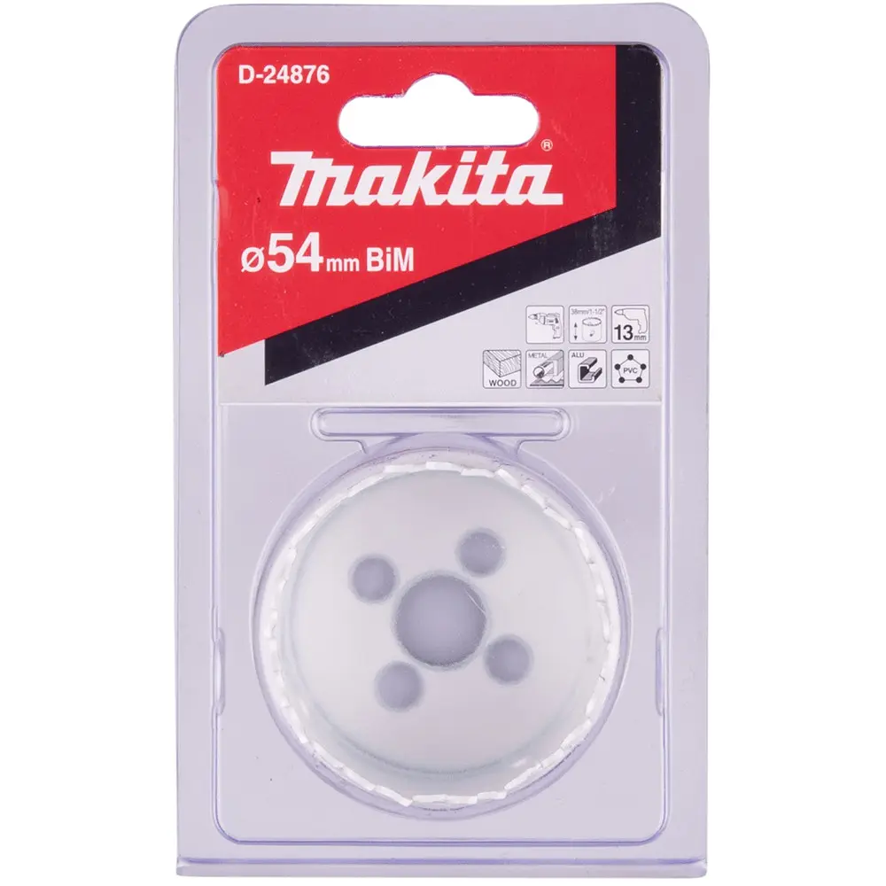 Свердло корончасте біметалеве 54 мм Makita D-24876