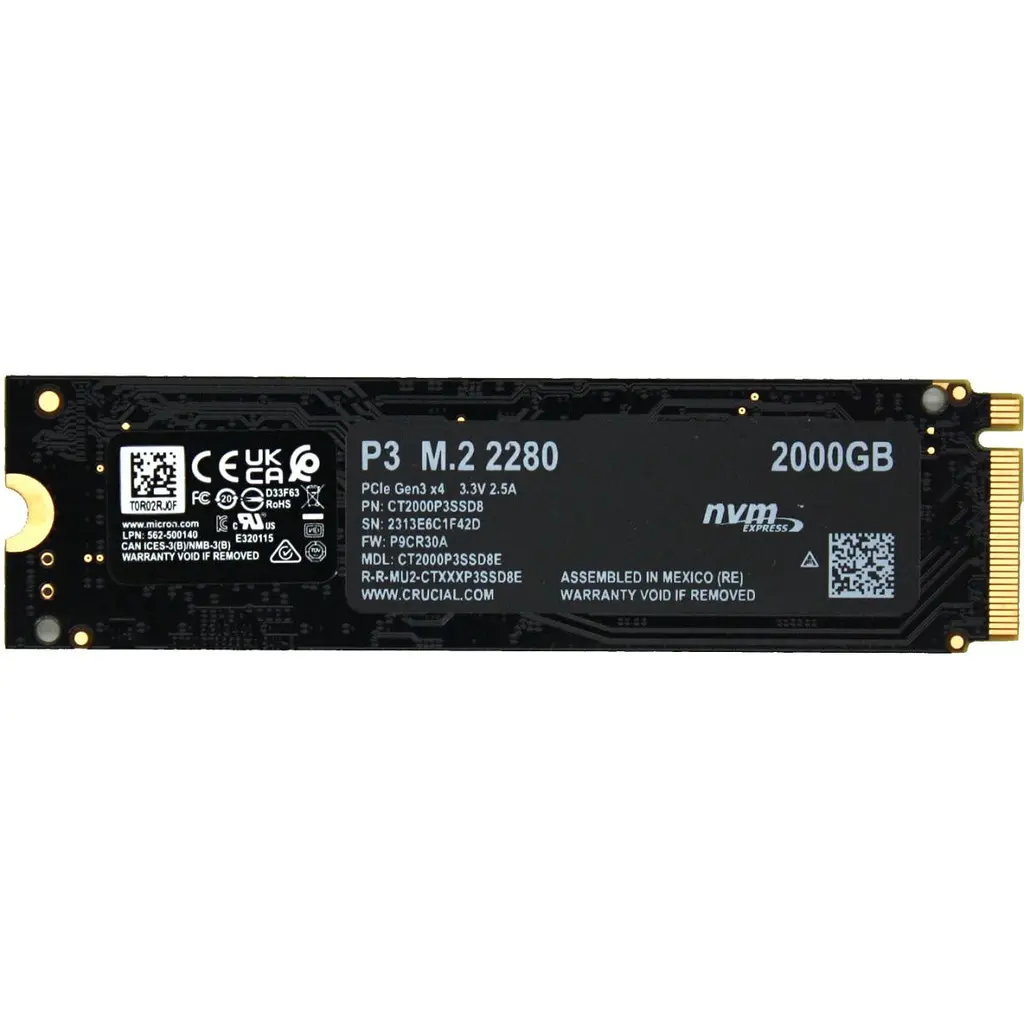 SSD накопичувач Crucial P3 Plus 2TB (CT2000P3PSSD8) [130608] - фото 2