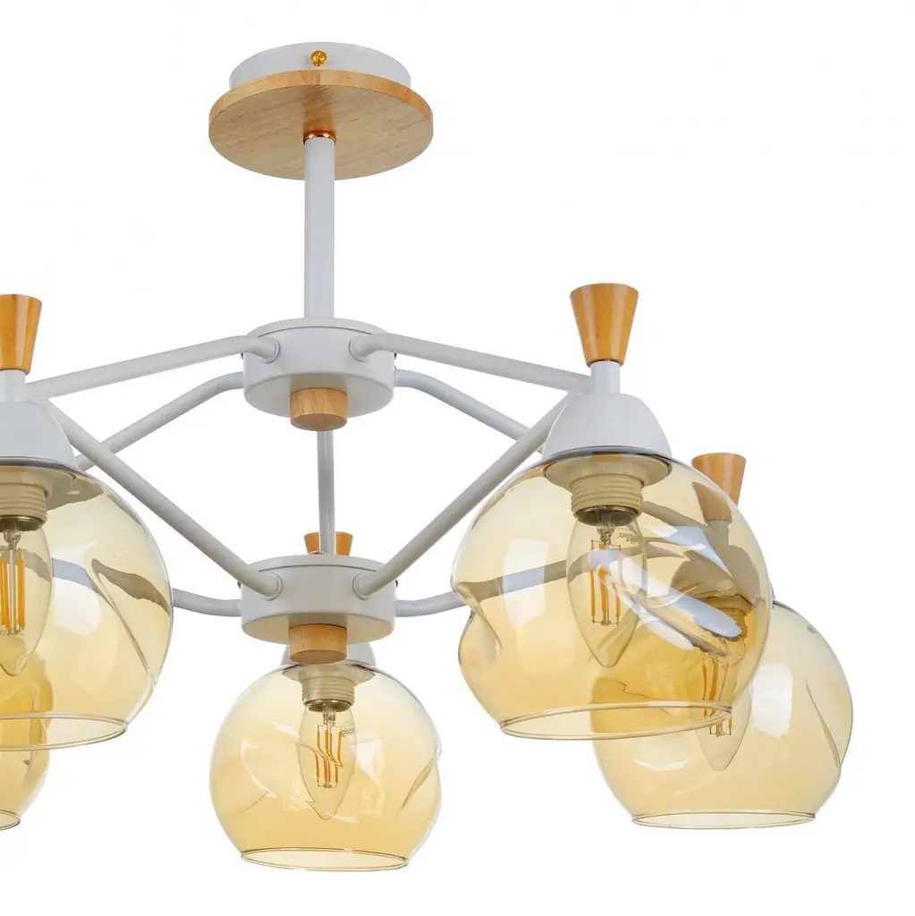 Люстра Brille в спальню E27 60W WH (BL-586S/5) - фото 2