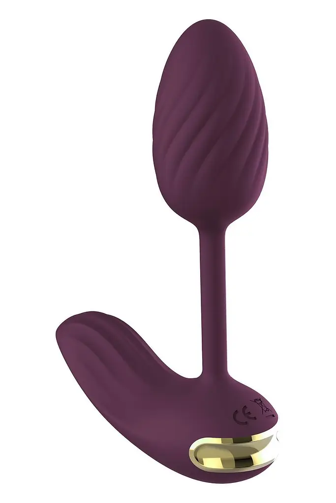 Віброяйце Dream Toys Essentials Flexible Wearable Vibrating Egg, 10 см (фіолетовий) - фото 3
