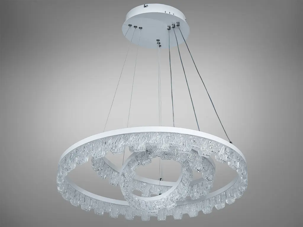 Люстра LED підвісна Romin чорна 140Вт пульт до 25м² - фото 3