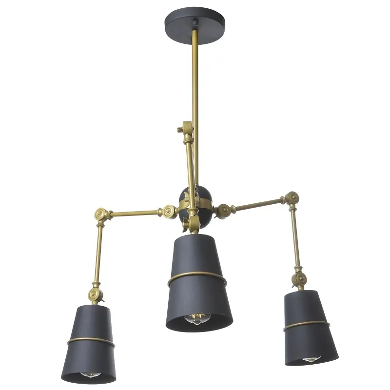 Люстра Brille лофт подвесная паук E27 60W GR (BL-392S/3) - фото 4