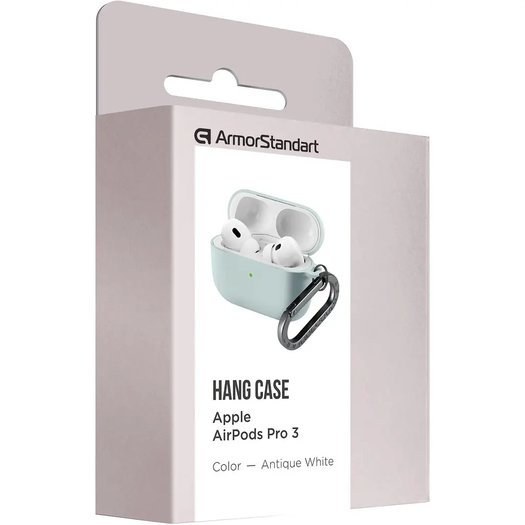 Чохол ArmorStandart Hang Case для Apple AirPods Pro 3 Antique White (ARM88285) [149508] - фото 3