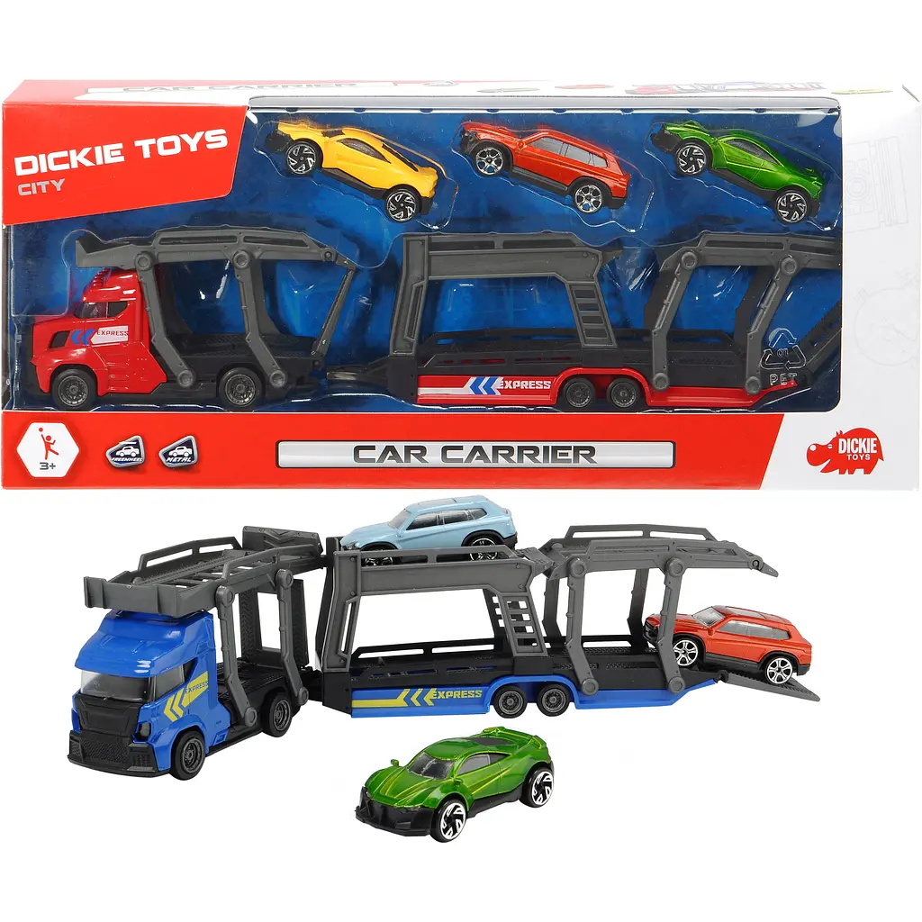 Автотранспортер Dickie Toys з 3 машинками 28 см в асортименті (3745008) - фото 2