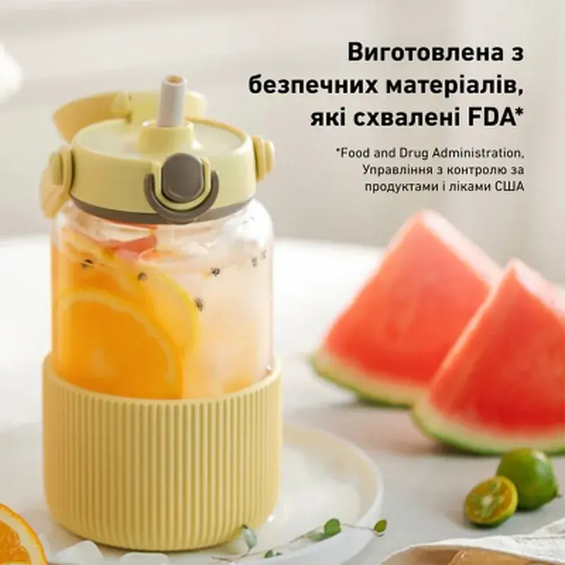 Пляшка для води Buydeem DG78 800 мл Mellow Yellow (DG78-MY) - фото 4