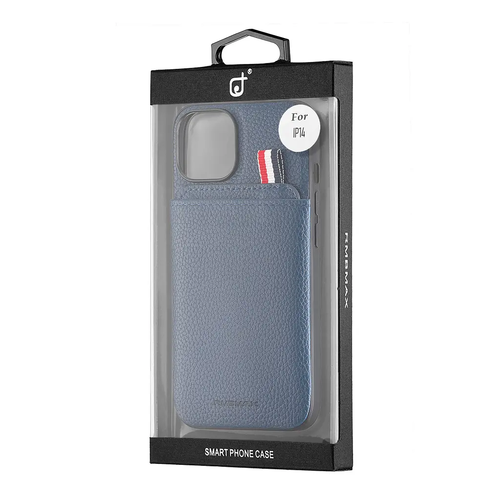 Чохол Jinduka Leather Pocket iPhone 14 Blue - фото 2