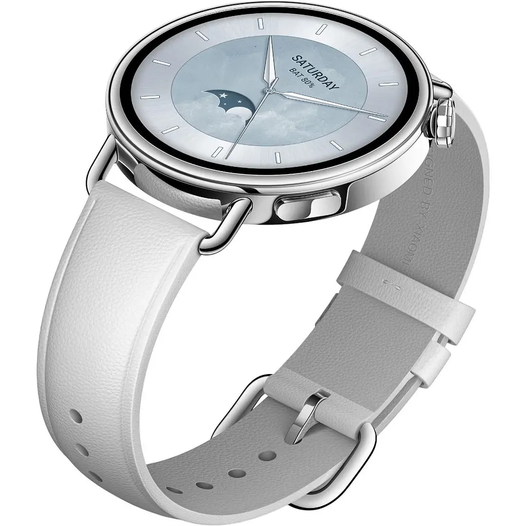 Смарт-годинник Xiaomi Watch S4 41mm Leather Strap White (BHR07VUGL) [148154] - фото 3