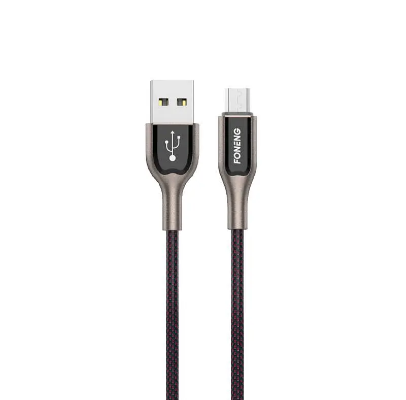 Зарядний кабель Zinc lightelogo FONENG Micro-USB