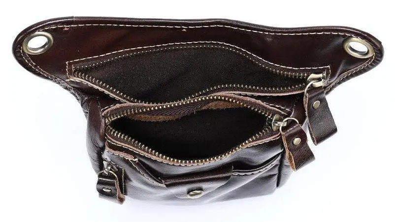 Сумка кожаная мужская Vintage 17,5х12х2,5 см sum0012702 - фото 3