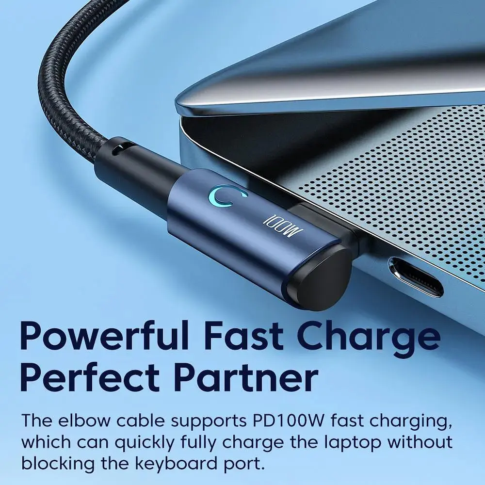 Кабель Toocki USB Type-C to Type-C 100W швидка зарядка 2 м 20V 5A - фото 3