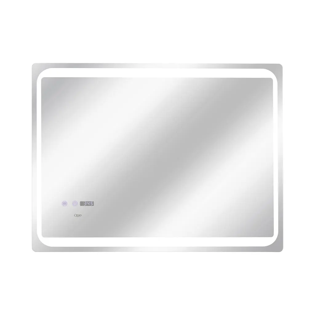 Дзеркало Qtap Mideya 800x600 з LED-підсвічуванням Touch, з антизапотіванням, з годинником, диммером яскравості QT2078NCF8060W - фото 4