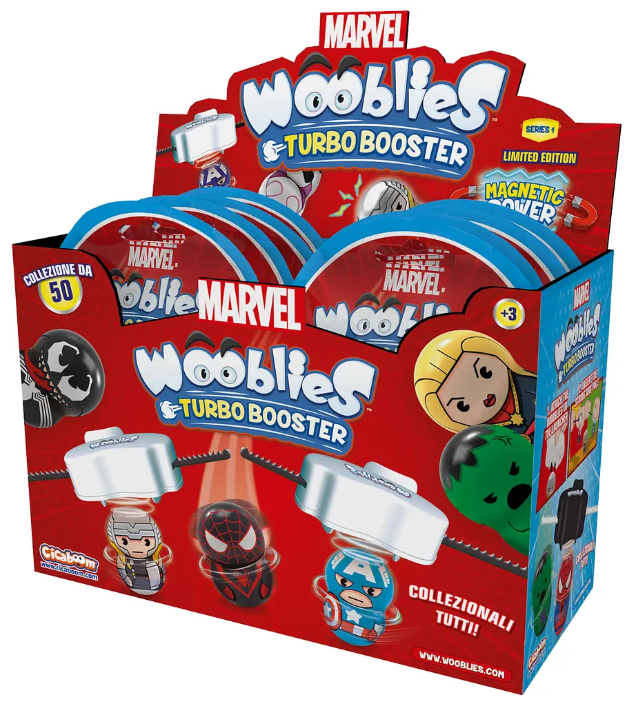 Магнітні фігурки з лончером у пакеті 2шт Marvel Wooblies (6634809) - фото 3