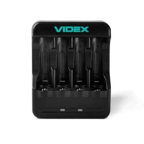 Зарядний пристрій N401 Black 4 x AA/AAA Ni-MH/Cd (300 mAh 2.96V) Videx teh0028621