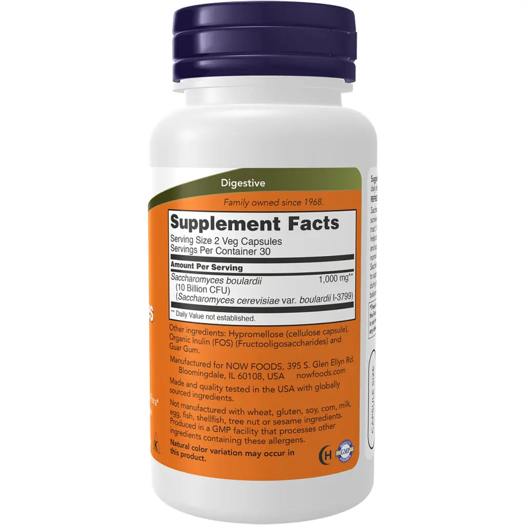 Сахароміцети буларді Now Foods Saccharomyces Boulardii 120 капсул - фото 2
