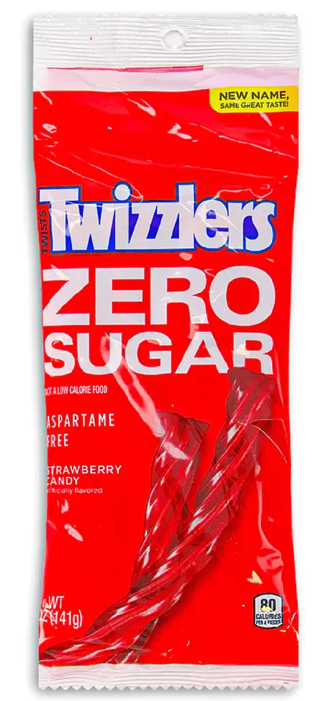 Жувальні цукерки Twizzlers Zero Sugar Strawberry Twists 141г