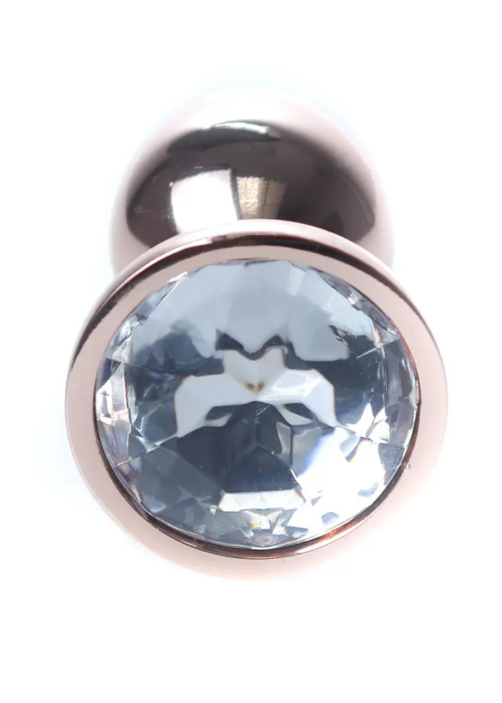 Анальна пробка з кристалом B-Series HeavyFun Plug-Jewellery, 7 см (прозорий) - фото 2