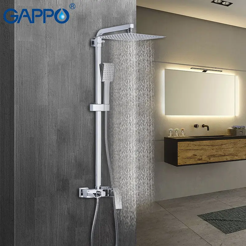 Душова система Gappo G2407-30, білий/хром, Хром - фото 2