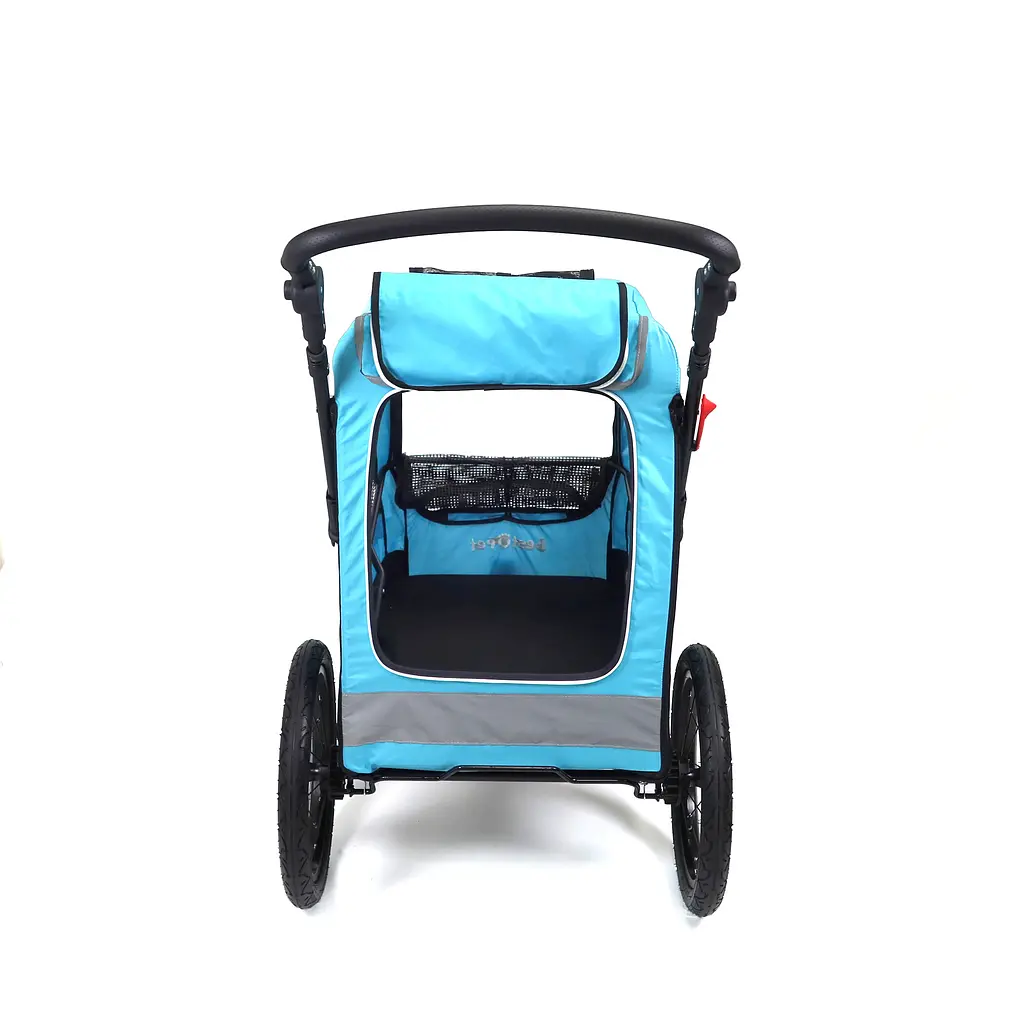 Коляска для домашніх тварин до 35 кг Bestopet Люпосанчик BS-RL-02 Light Blue зі знімним столиком для грумінгу - фото 6