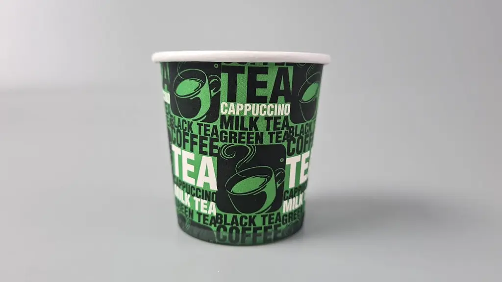 Паперові одноразові склянки 110 мл Юніта TEA зелений (50 шт.)