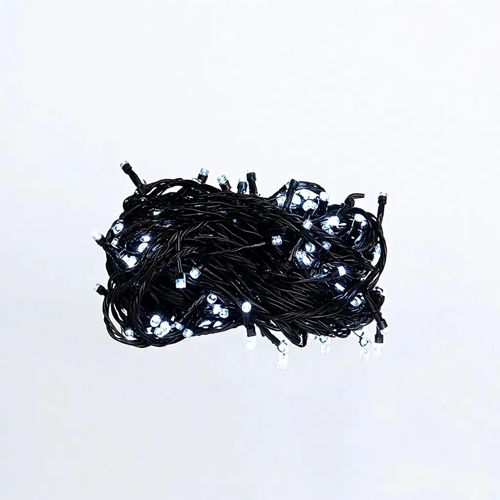 Новогодняя гирлянда GarlandoPro 18 м 180 LED черный провод Белый свет W180LED18MBW - фото 3