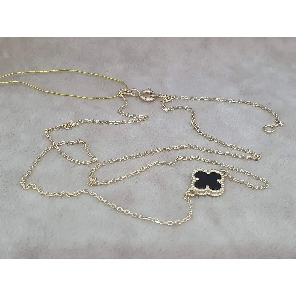 Золоте кольє Платон Конюшина з агатом. 2Н122/67Б 40 - фото 2