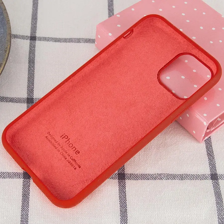 Чохол Silicone Case Full Protective AA для Apple iPhone 11 6.1" Червоний / Dark Red - фото 3