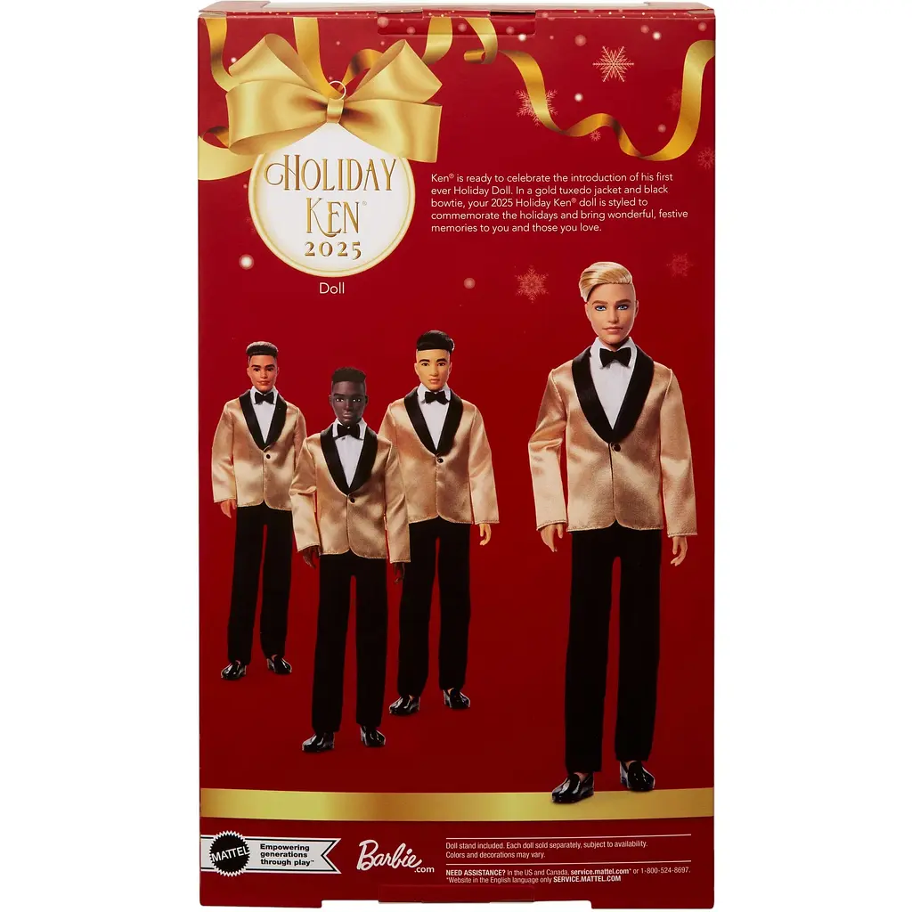 Коллекционная кукла Barbie Signature Кен Праздничный блондин (JGK55) - фото 3