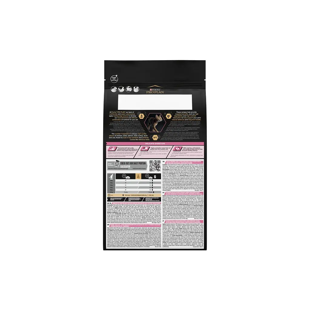 Сухий корм для кішок Purina Pro Plan Delicate Turkey зі смаком індички 1.5 кг (3222270884136) - фото 9