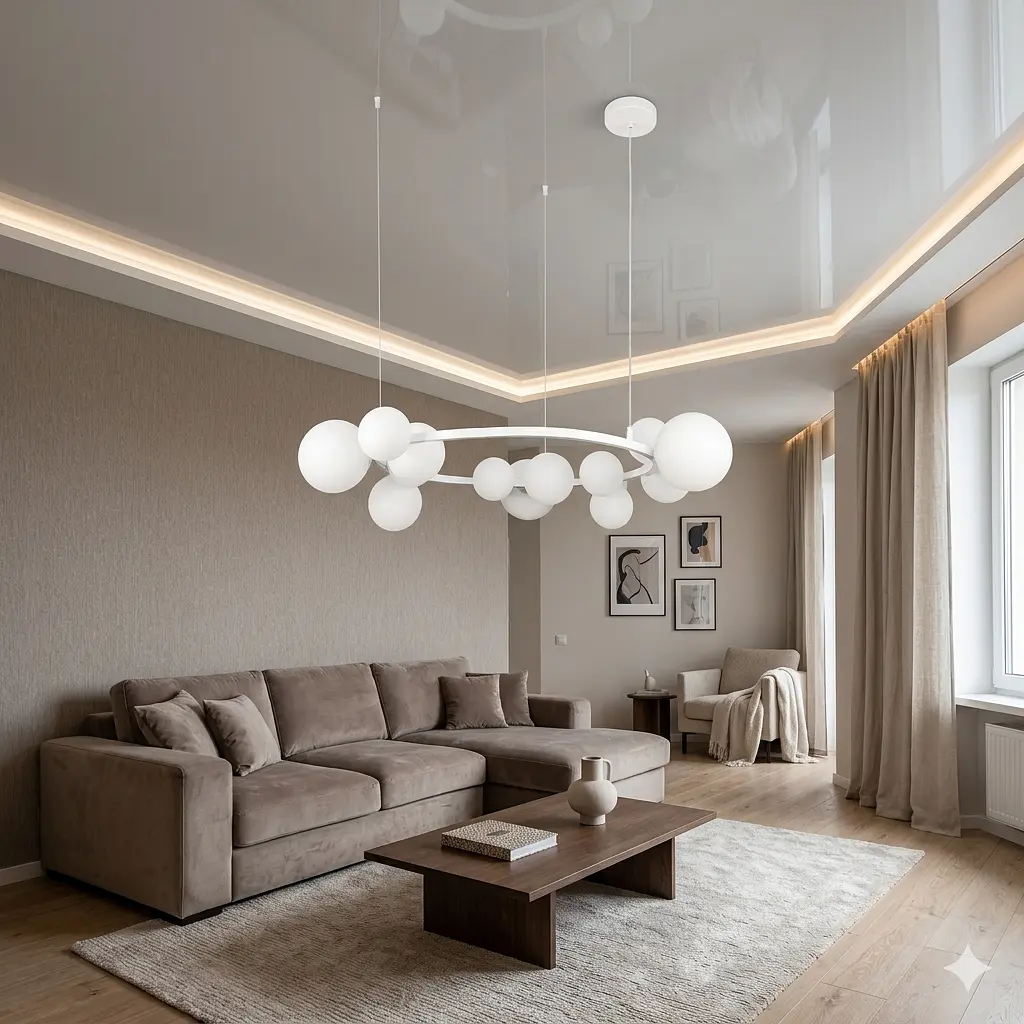 Люстра світильник у стилі лофт молекула Levistella 918LP267-15 WH+WH - фото 2