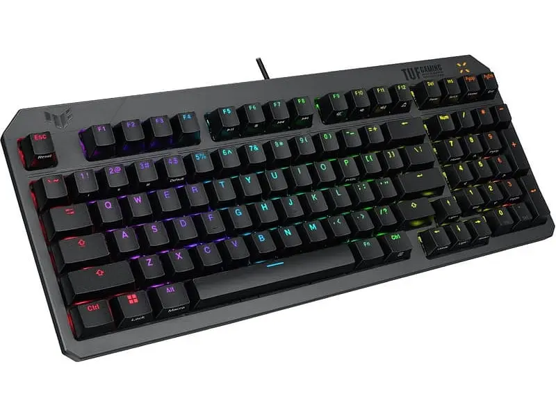 Клавіатура Asus TUF Gaming K3 Gen II Optical-Mech Switch Black (90MP0390-BKMA00) - фото 2