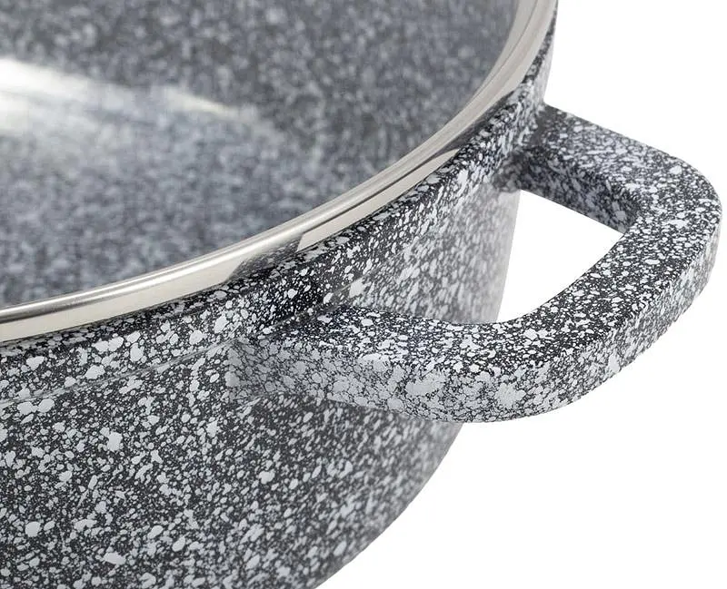 Каструля Ofenbach Snow Marble індукційна з антипригарним покриттям Ø28х12,5 см kuh0007770 - фото 3