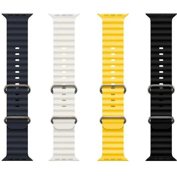 Ремінець Hoco iWatch WA12 Original series marine double buckle silicone strap (38/40/41 мм) Black - фото 4