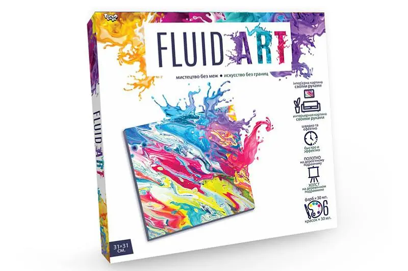 Набір для творчості FA-01-01,02,03,04,05 "Fluid ART" DANKO - фото 5